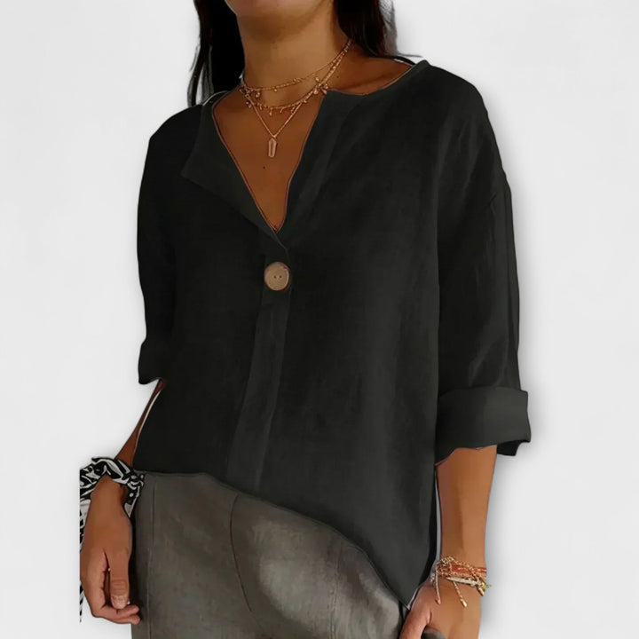 Nicole - Blouse stylée à col en V
