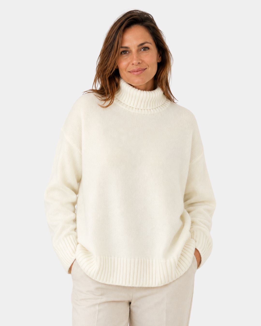 IRENA | PULL COL ROULÉ DOUX