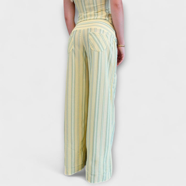 Anastasia - Ensemble pantalon classique à rayures