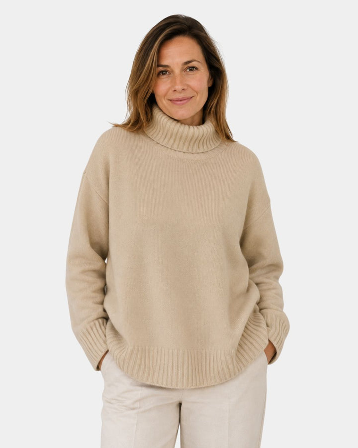 IRENA | PULL COL ROULÉ DOUX