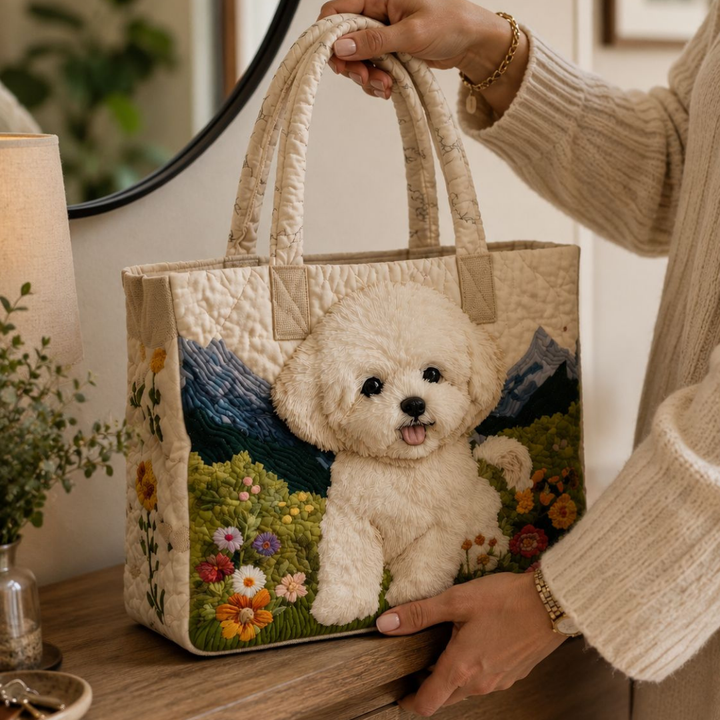 SAC MATELASSÉ | CHIEN ENCHANTÉ