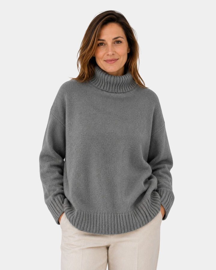 IRENA | PULL COL ROULÉ DOUX