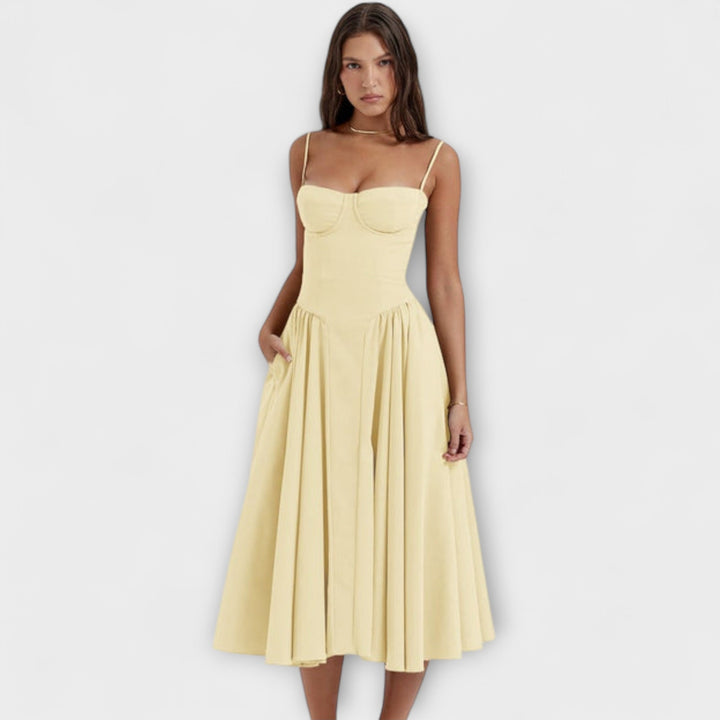 Rosalie - Robe corset raffinée sans manches