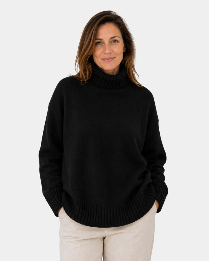 IRENA | PULL COL ROULÉ DOUX