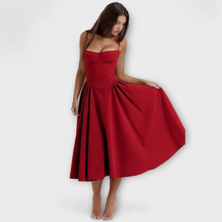 Rosalie - Robe corset raffinée sans manches