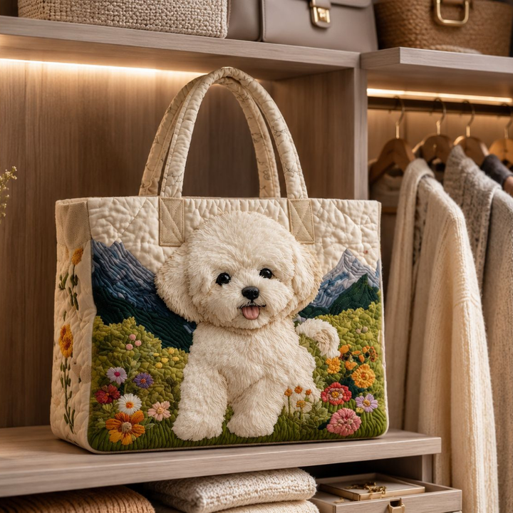 SAC MATELASSÉ | CHIEN ENCHANTÉ