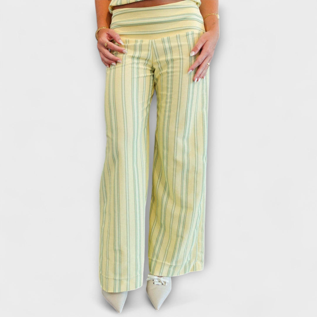 Anastasia - Ensemble pantalon classique à rayures