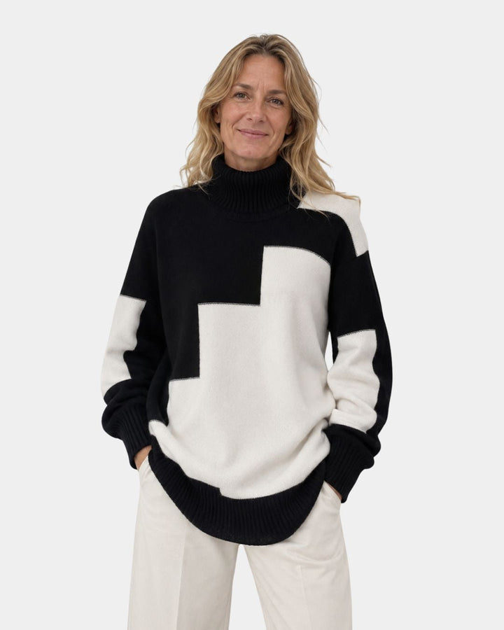 ALESIA | PULL COL ROULÉ