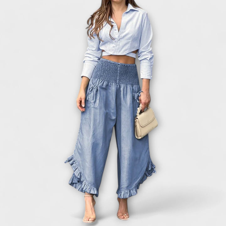 Jaya - Pantalon ample à plis marqués tendance