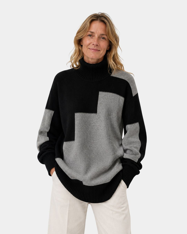 ALESIA | PULL COL ROULÉ