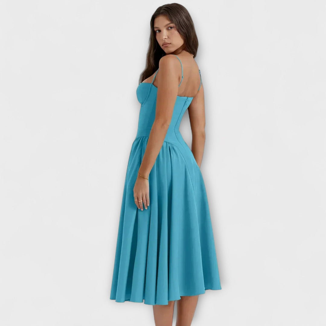 Rosalie - Robe corset raffinée sans manches