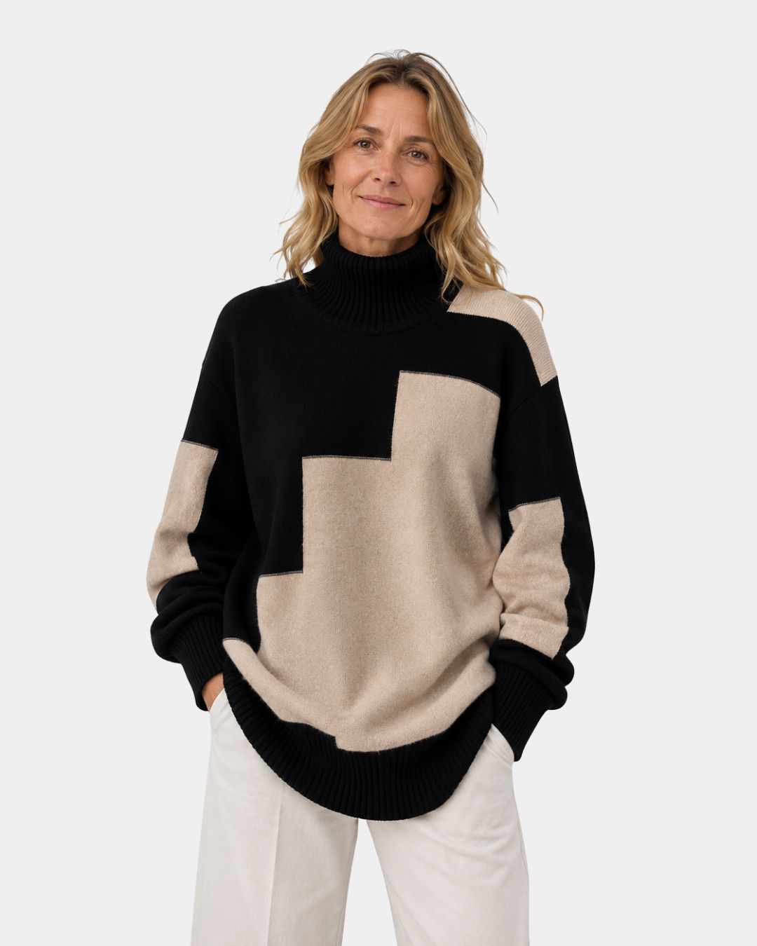 ALESIA | PULL COL ROULÉ
