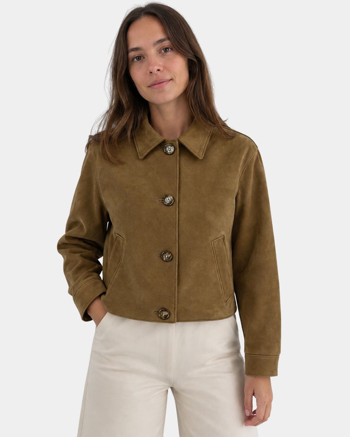 FLORÉANNE | VESTE DÉCONTRACTÉE COL FRANÇAIS MANCHES LONGUES