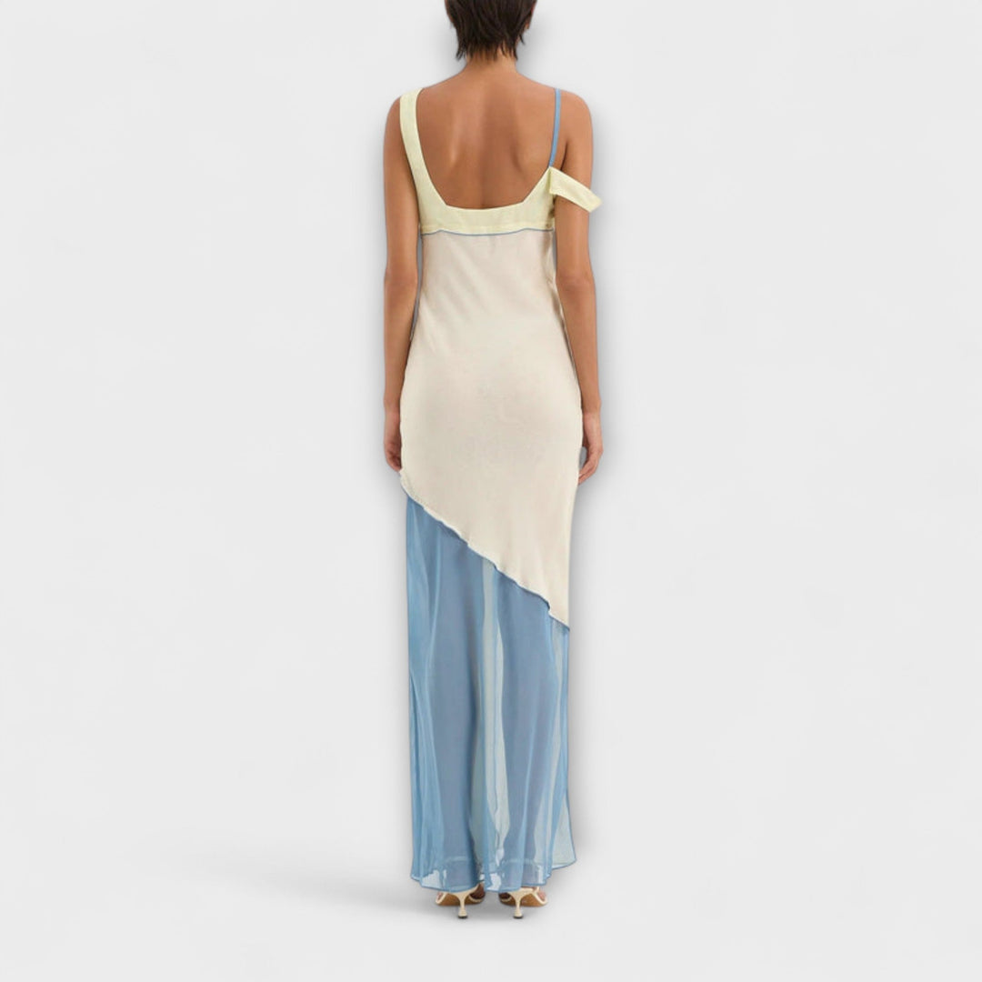 Alora - Robe midi Thames à détail d'empiècement
