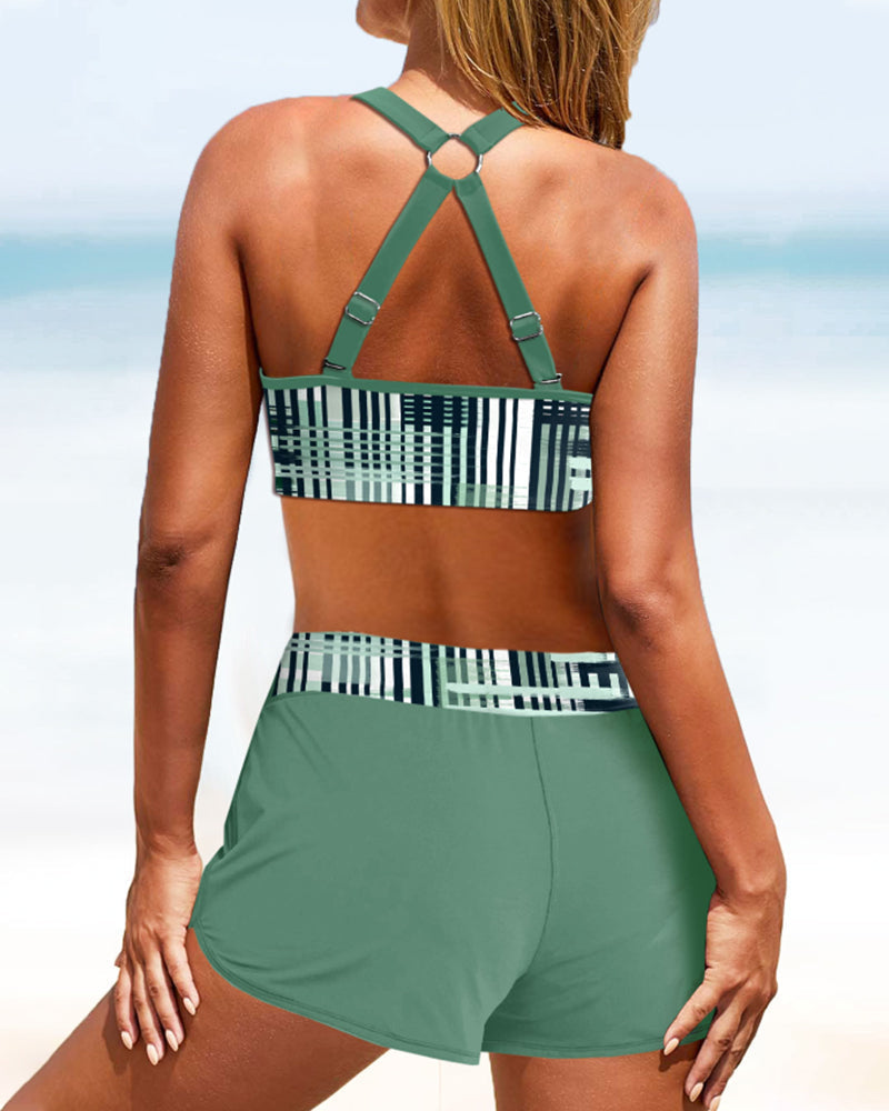 Janette - Bikini côtelé taille haute