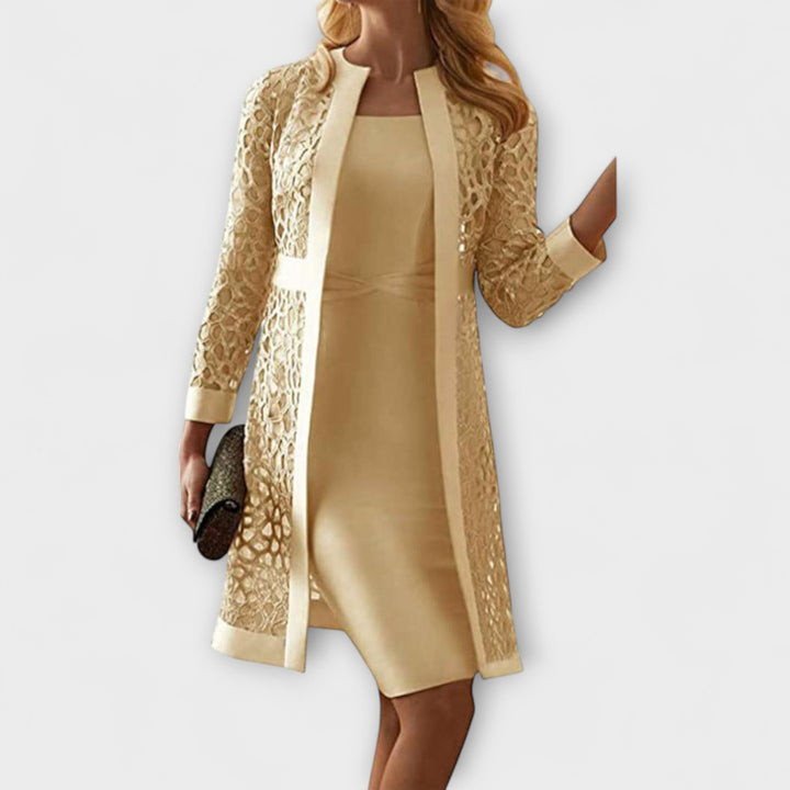 Runa - Robe élégante deux pièces en dentelle