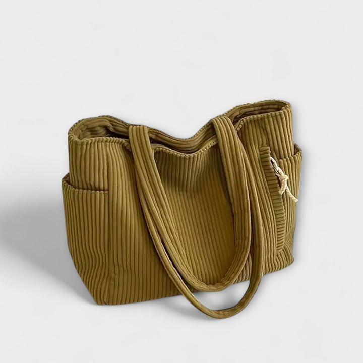 Tilda – Sac cabas en maille côtelée avec détail de cordon