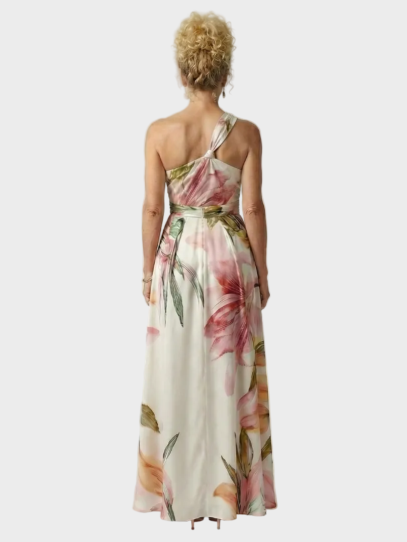 Emilia | Robe maxi à col licou et imprimé floral
