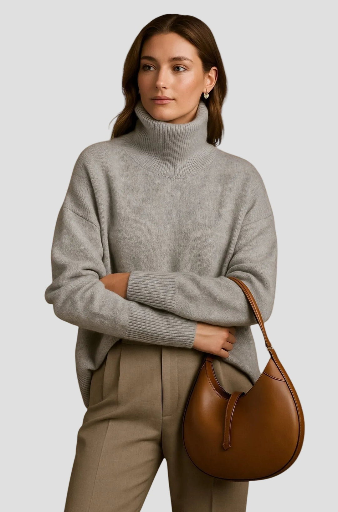 SIXTINE | PULL COL ROULÉ DOUX