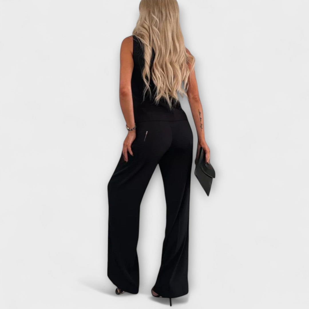 Wilhelmina - Ensemble chic avec haut sans manches et pantalon