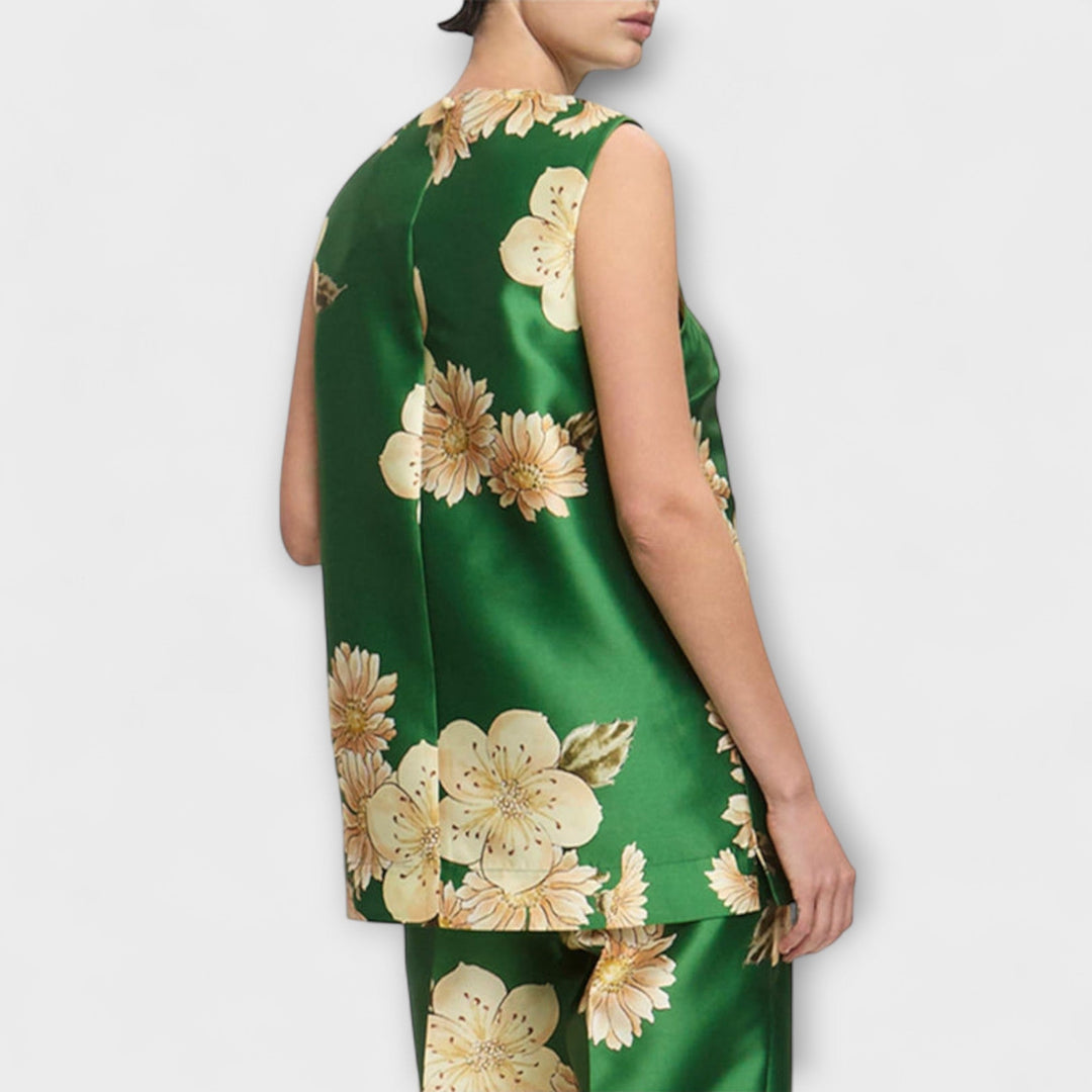 Clea - Ensemble sans manches avec pantalon vert sauge