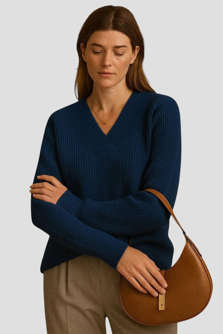 ÉLIANE | PULL CACHEMIRE ÉMERAUDE
