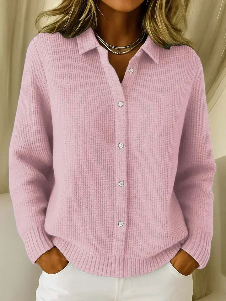 KATRINA | SURCHEMISE BOUTONNÉE TRICOTÉE TEXTURÉE
