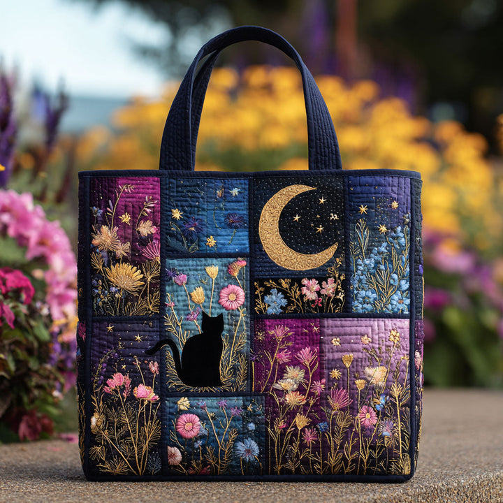 SAC MATELASSÉ | CHAT FLEURI