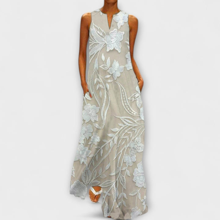 Camila | Robe maxi botanique imprimée