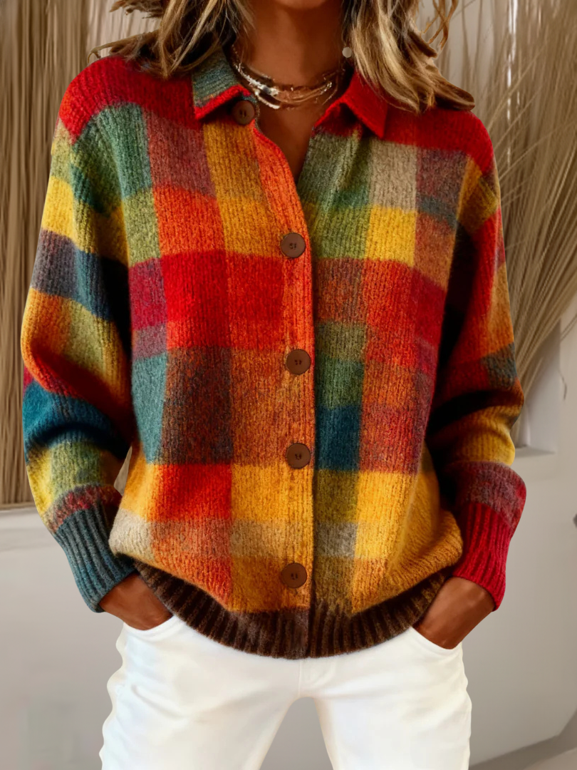 ESTHER | SURCHEMISE PLAID RÉTRO