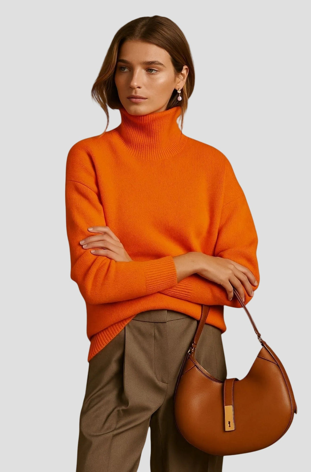 SIXTINE | PULL COL ROULÉ DOUX