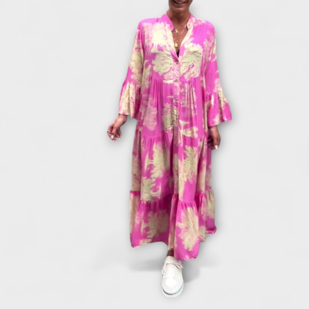 Nerina - Élégante robe maxi florale