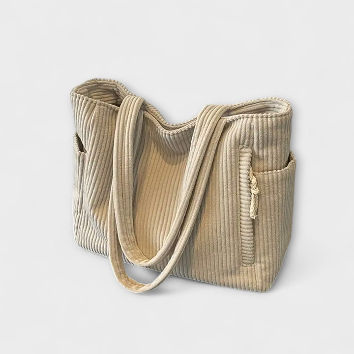 Tilda – Sac cabas en maille côtelée avec détail de cordon