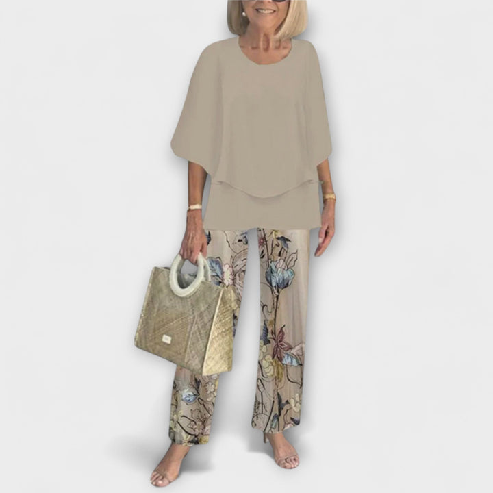 Rosamund - Ensemble moderne avec chemisier confortable et pantalon