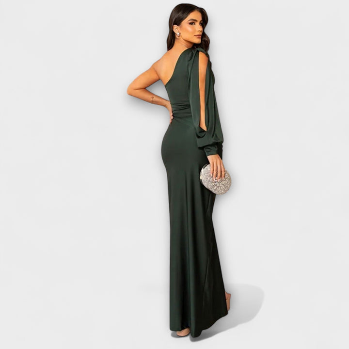 Julie | Robe structurée à encolure raffinée