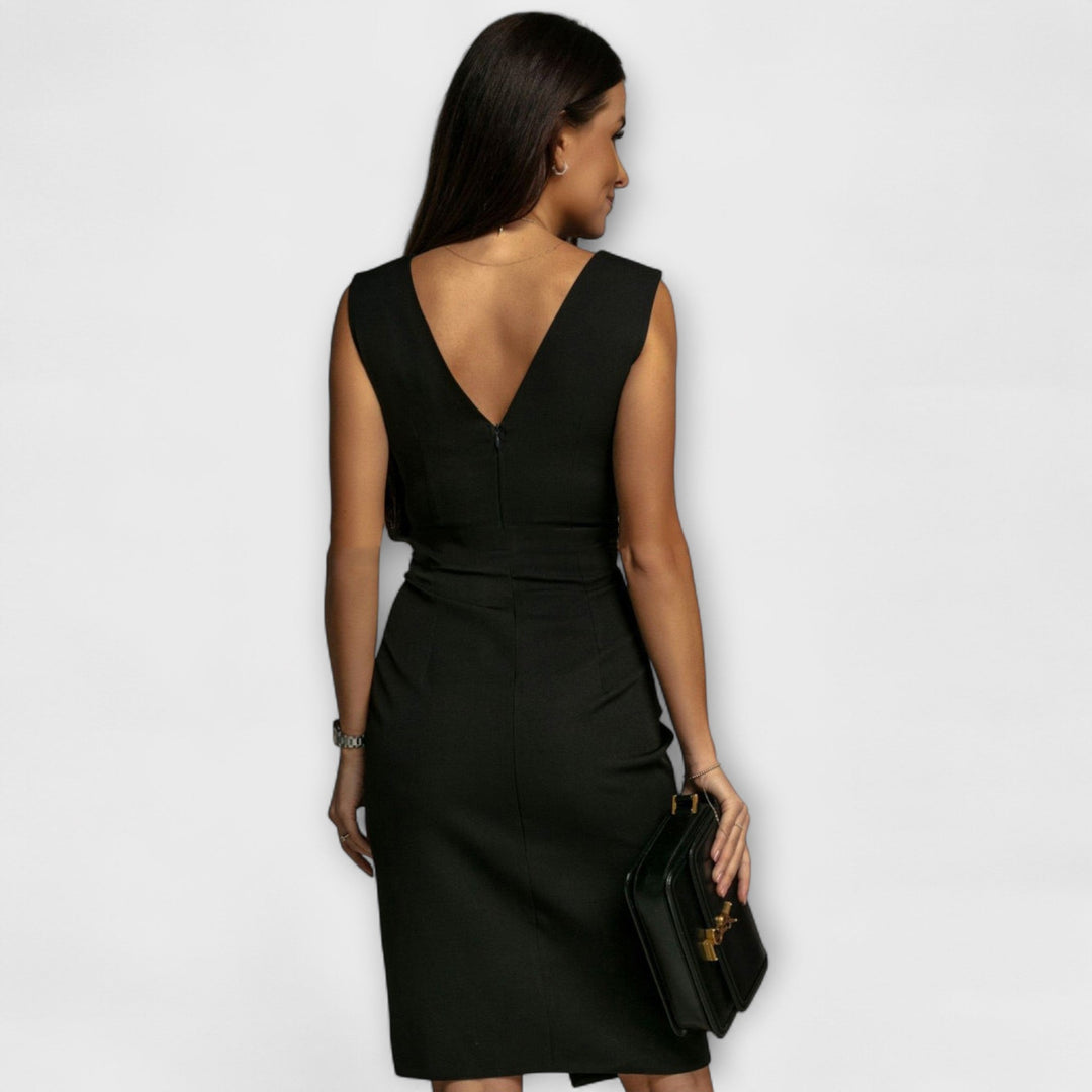 Desi | Robe fendue à col en V
