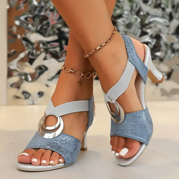Seraina | Sandale orthopédique à talon haut