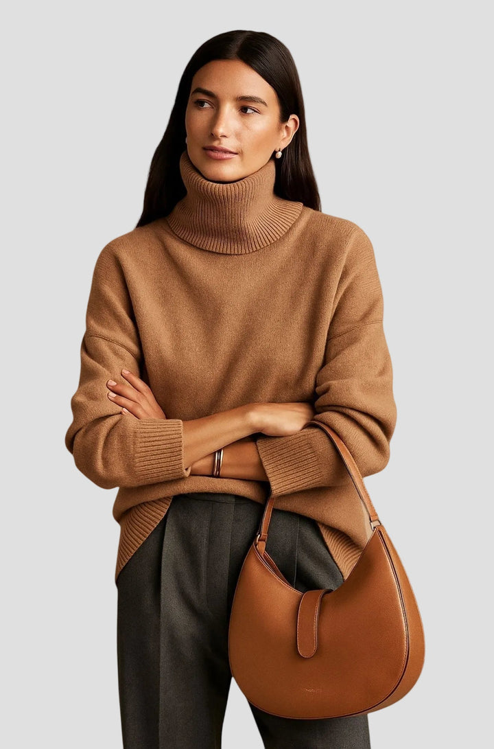 SIXTINE | PULL COL ROULÉ DOUX