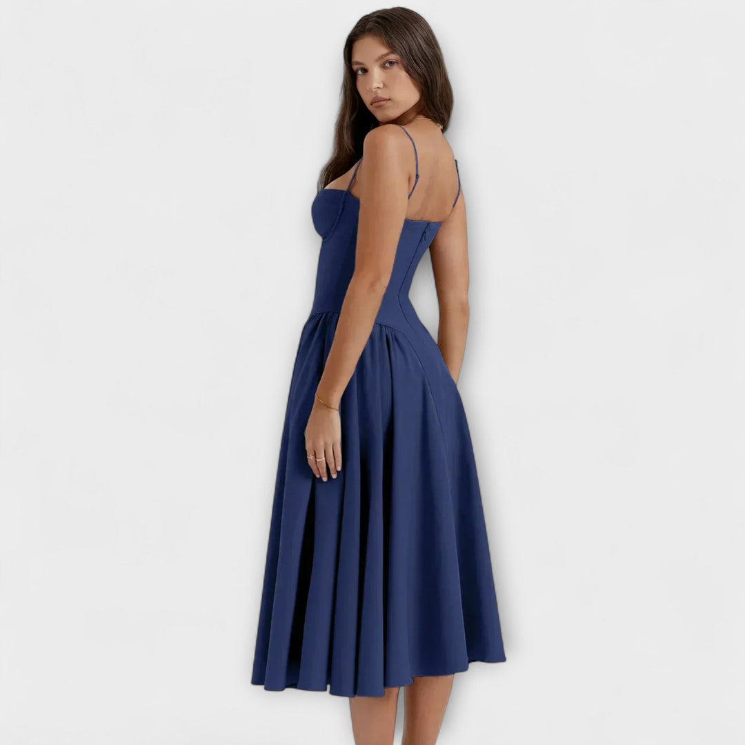 Rosalie - Robe corset raffinée sans manches
