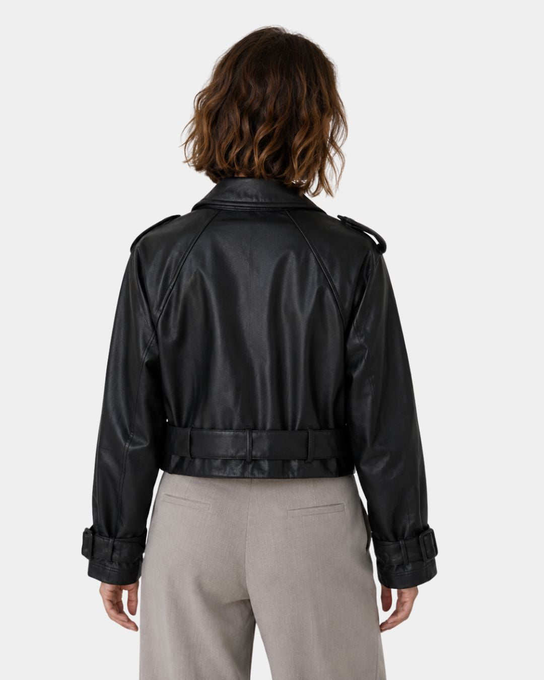AIGLINE | TRENCH COURT SIMILI CUIR