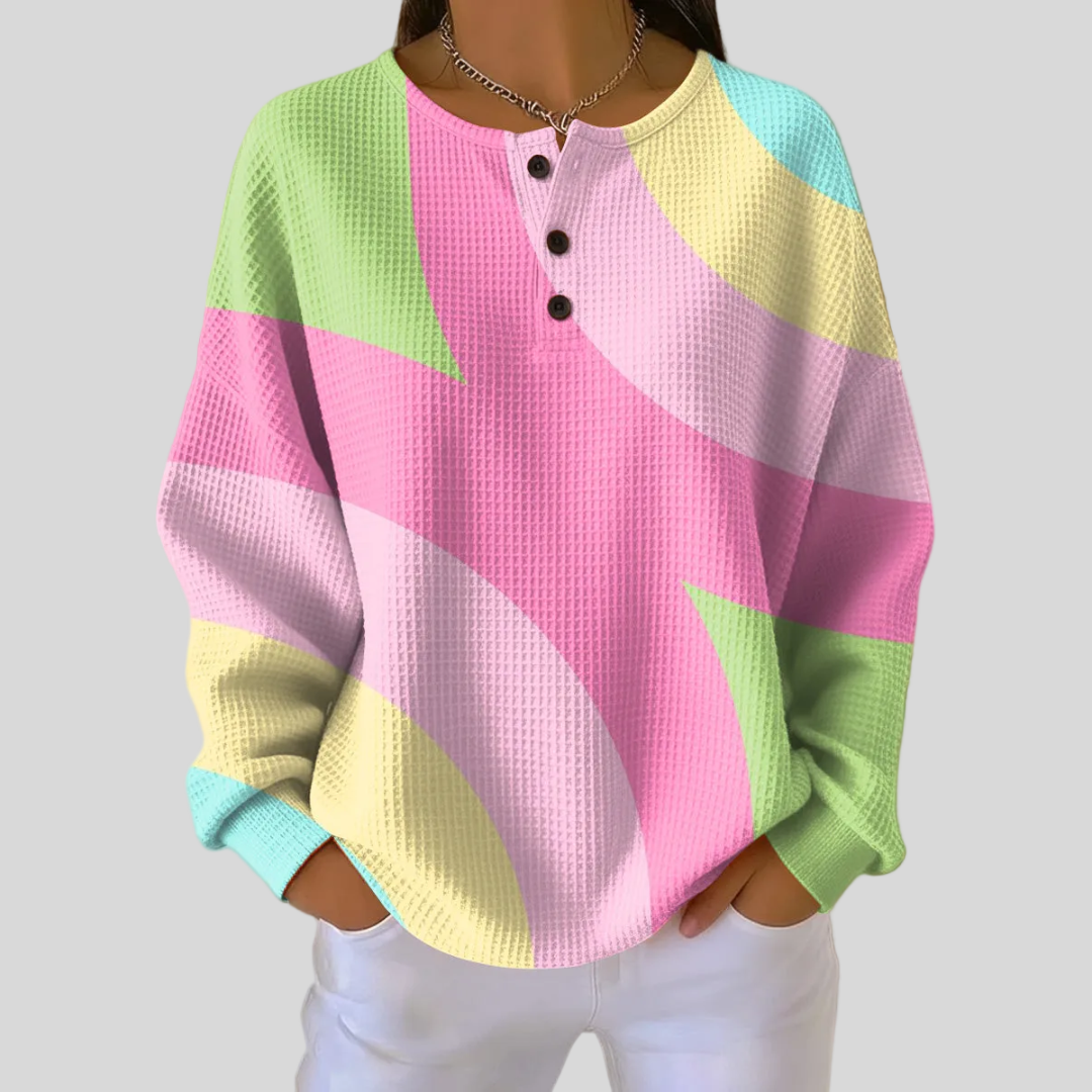 VERONICA - PULL COLOUR BLOCK PASTEL