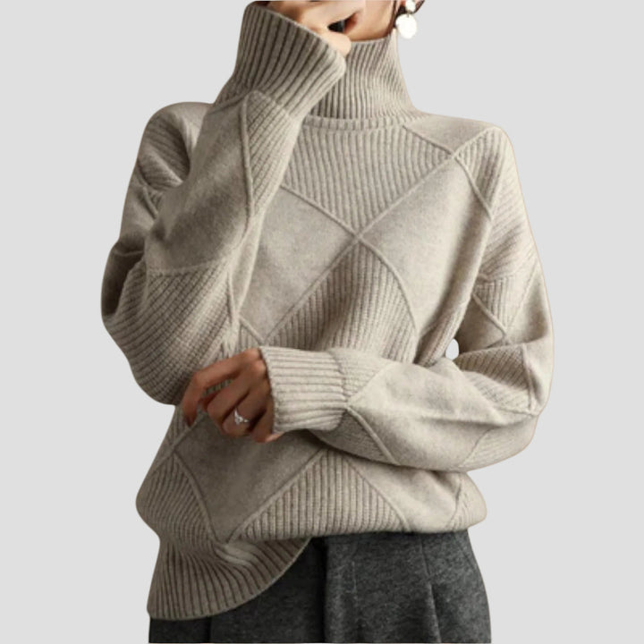 MÉLANIE | PULL COL ROULÉ CONFORTABLE