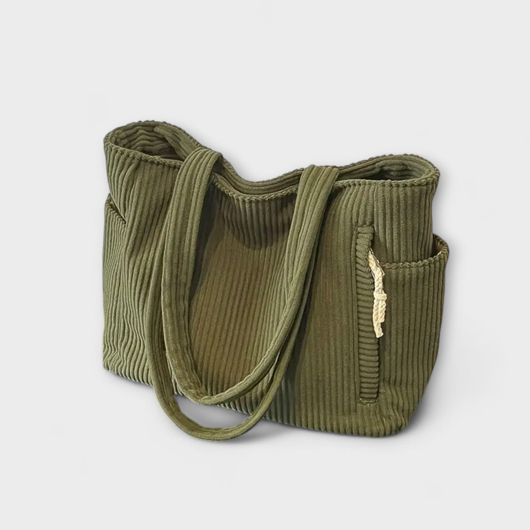 Tilda – Sac cabas en maille côtelée avec détail de cordon