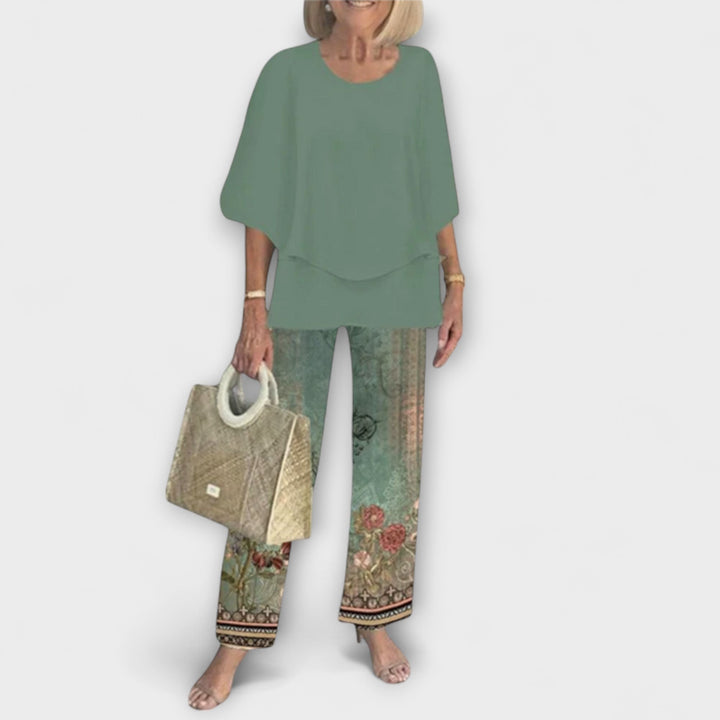Rosamund - Ensemble moderne avec chemisier confortable et pantalon