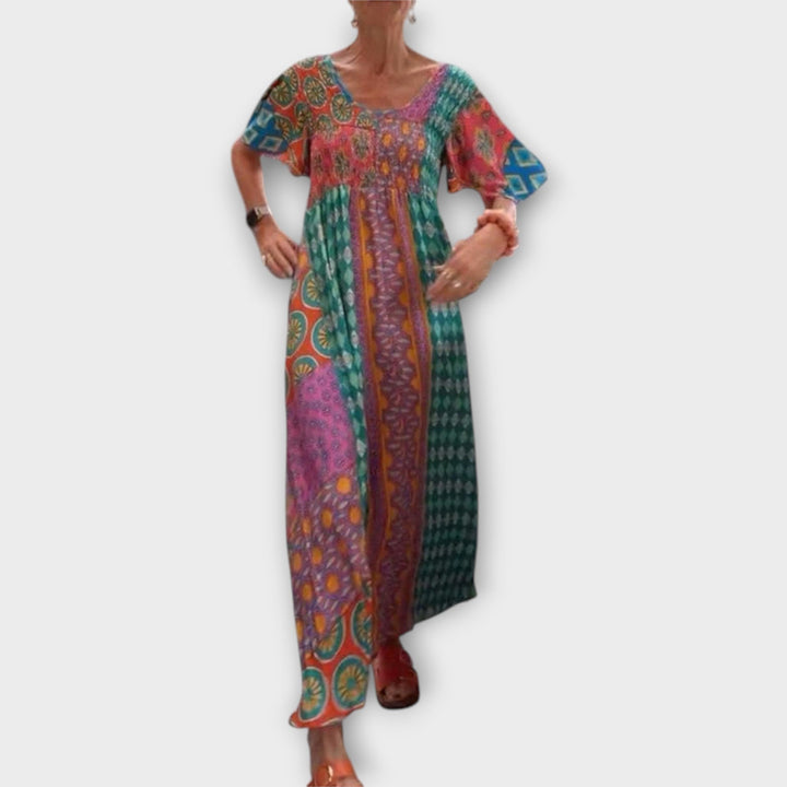 Melania | Robe boho vibrante