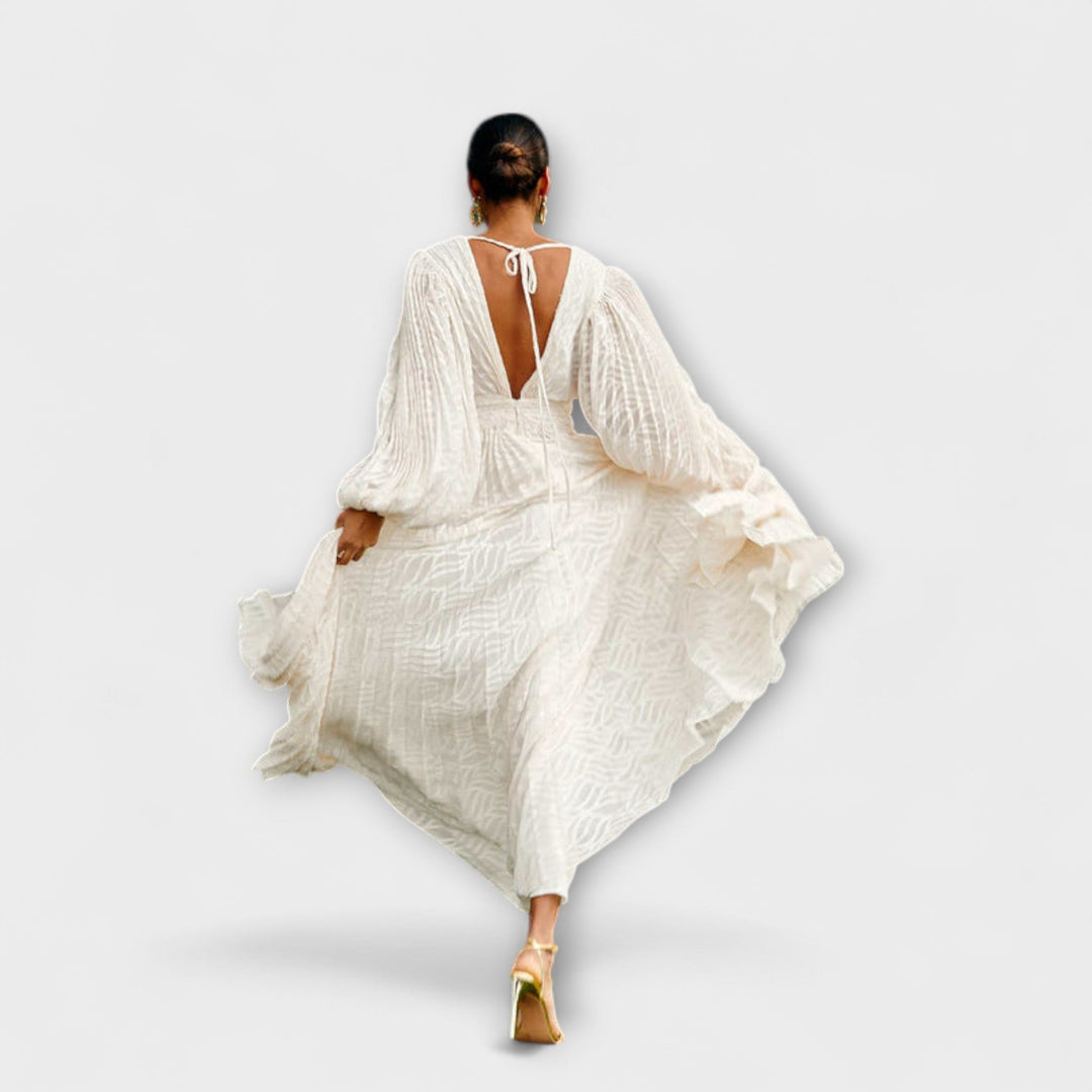 Elsa | Robe maxi crème d'Allegory