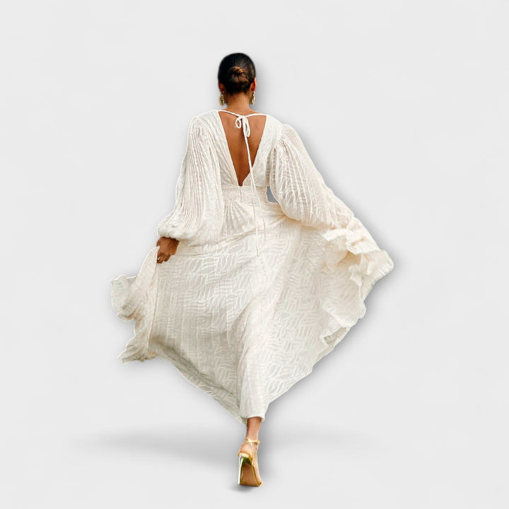 Elsa | Robe maxi crème d'Allegory