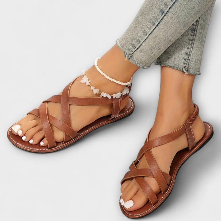 Deborah - Sandales pour femme à fermeture croisée légère