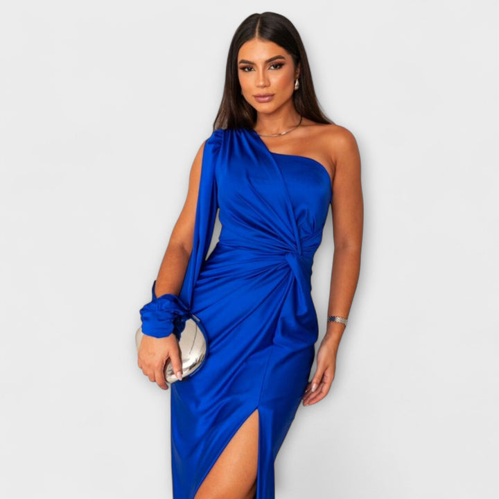 Julie | Robe structurée à encolure raffinée