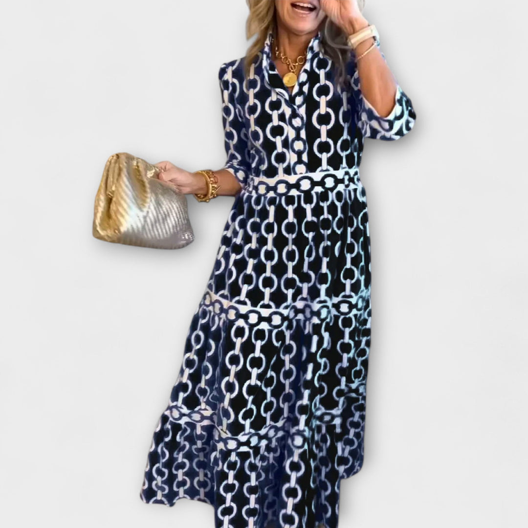 Sofia - Robe midi à chaînes